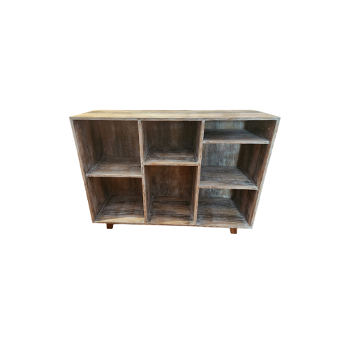 Estantería credenza deslavada azul