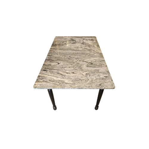 Mesa de granito con base negra
