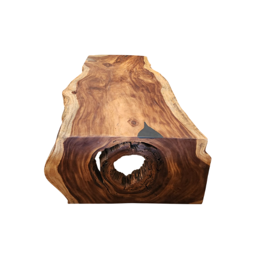 Mesa de madera de parota maciza