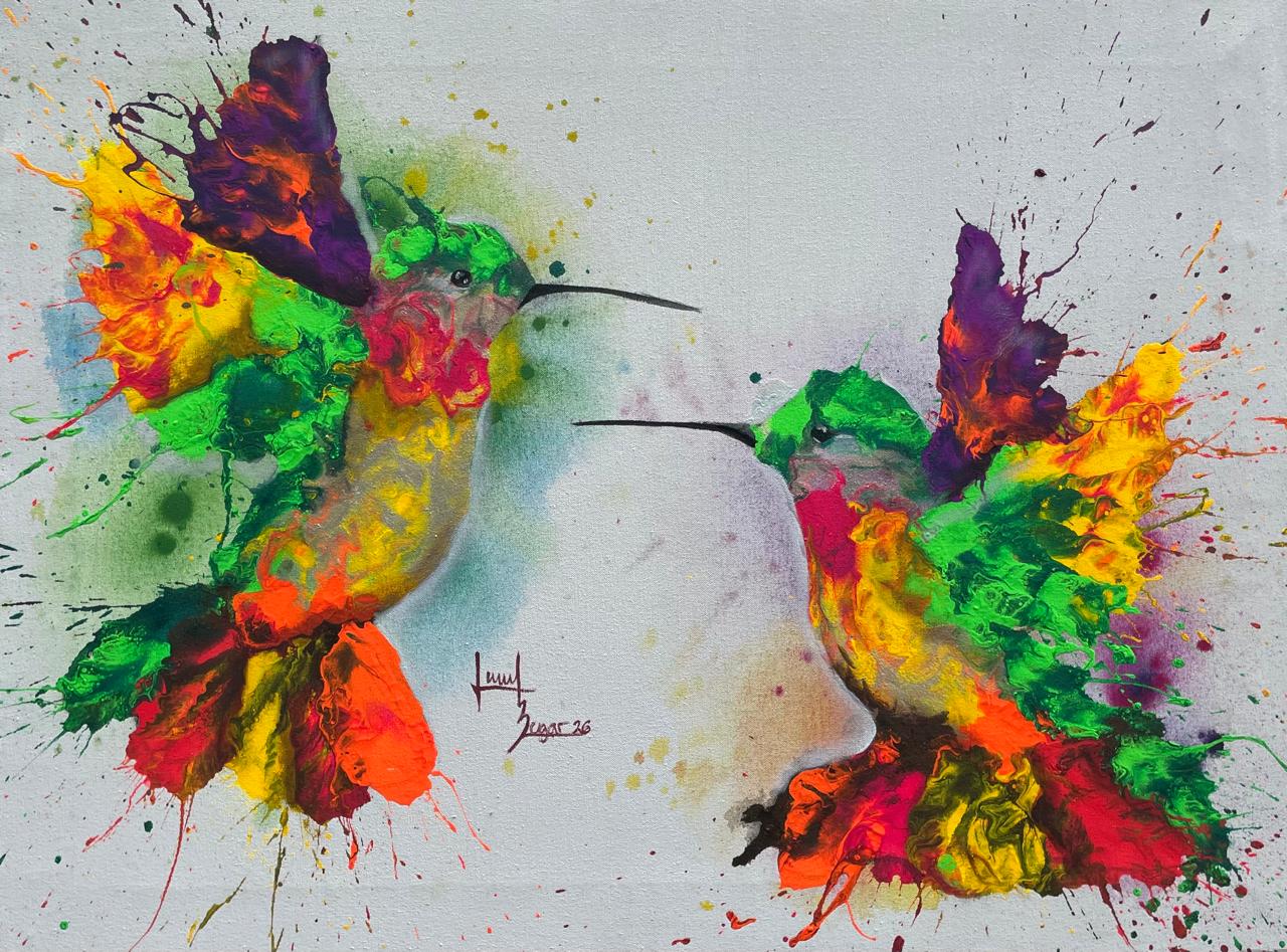Cuadro "Colibríes"