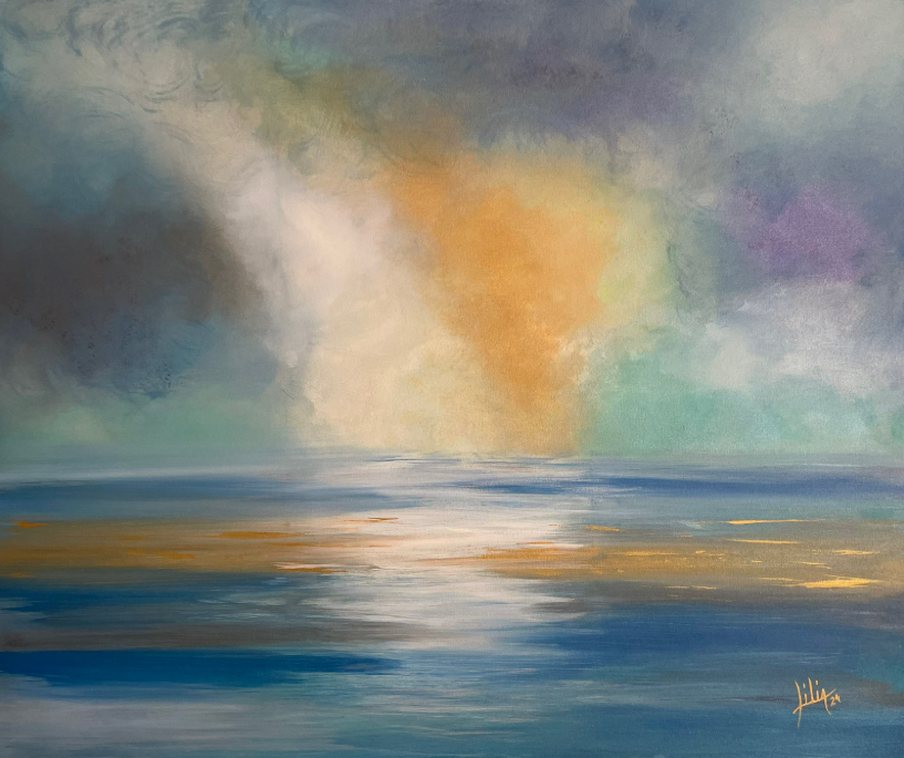 Cuadro "Sol Abstracto"